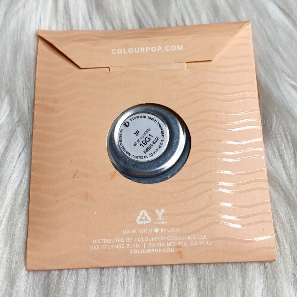 ColourPop Pressed Powder Cheek Bronzer Zip Brown 0.21oz - Picture 2 of 5